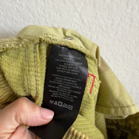 BDG Yellow Green Corduroy High Waist Wide Leg Pants Womens 27 - Picture 6 of 6